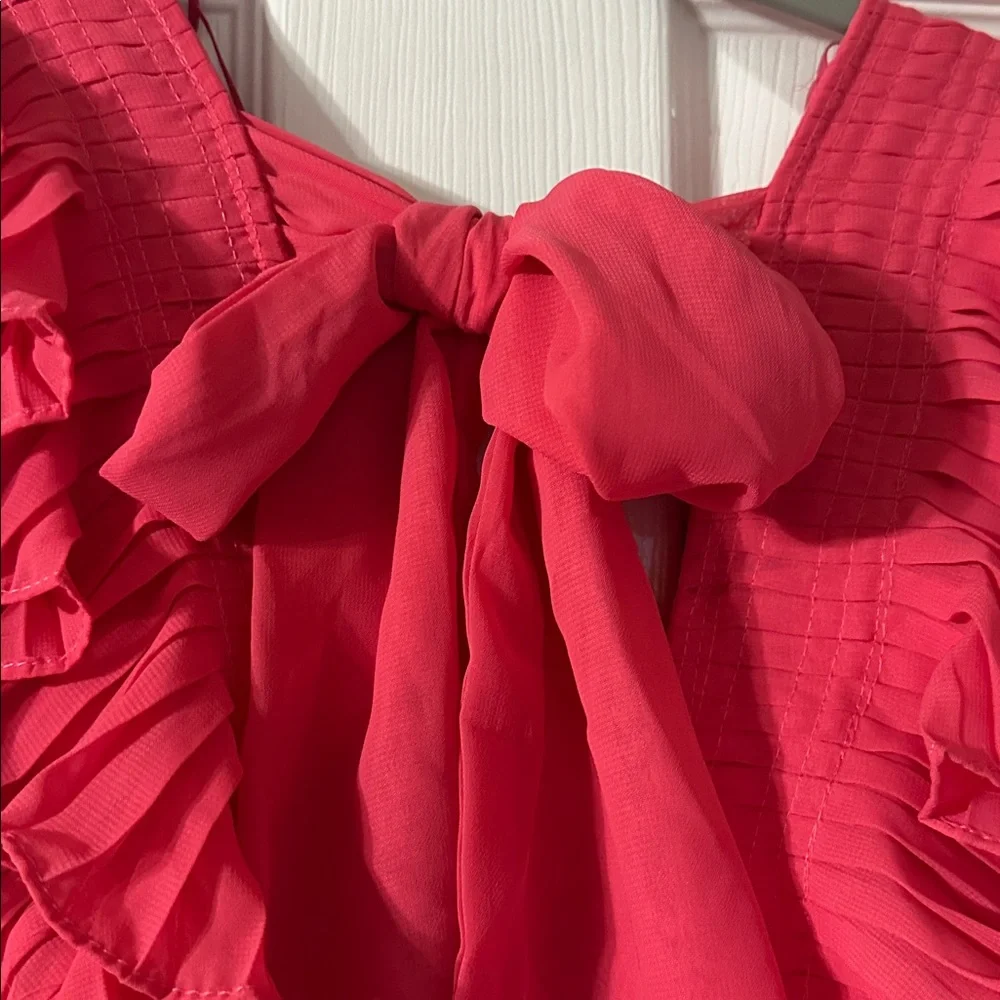 Mustard Seed Vibrant Pink Ruffled Dress - Picture 9 of 12